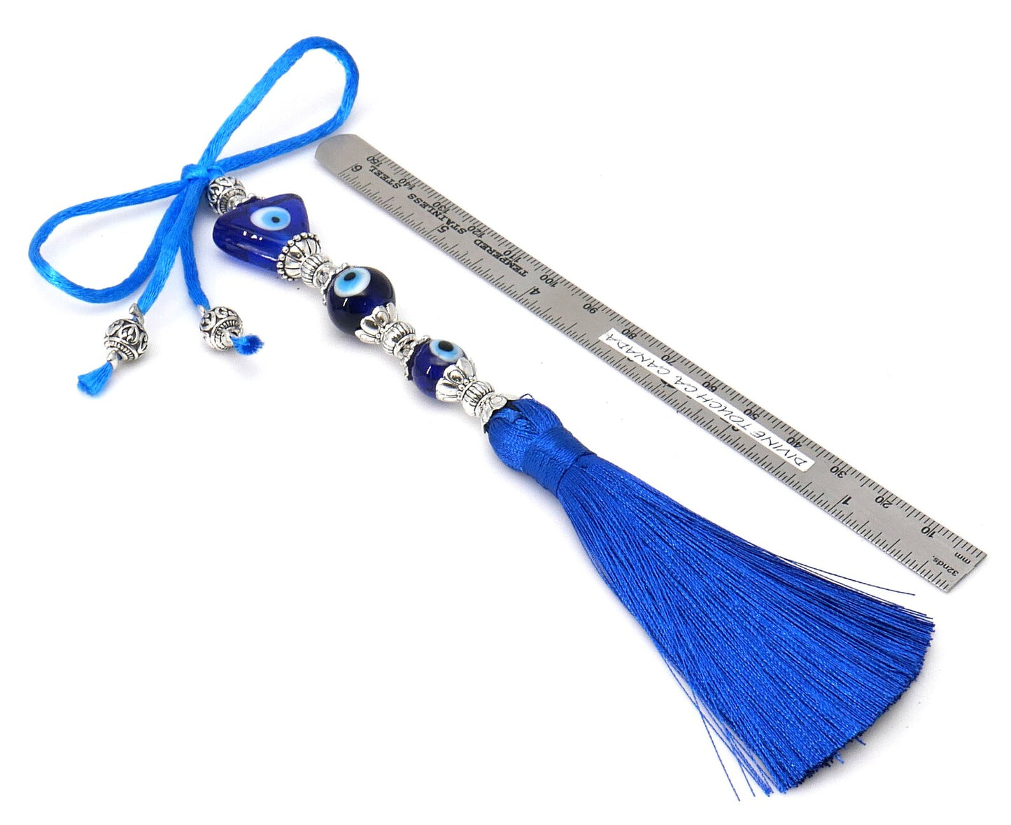Evil Eye Protection | Car Rearview Mirror Ornament | Good Luck | Positive Vibes | Positive Vibrations