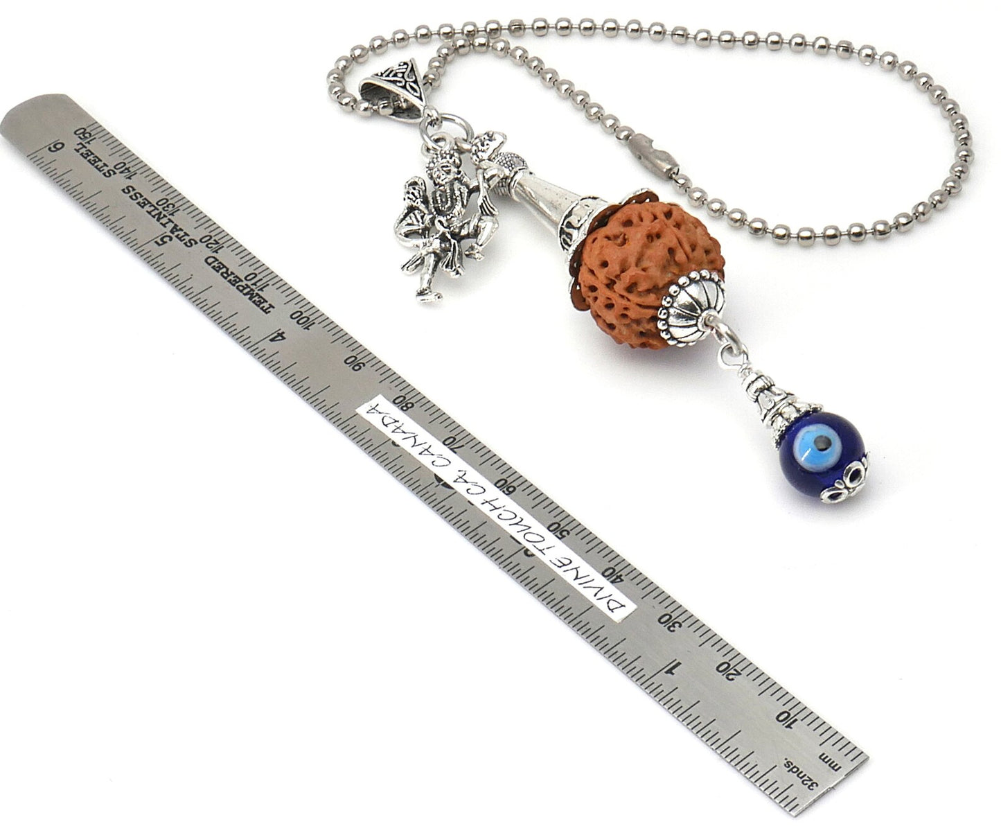 Evil eye Protection Lord Hanumanji Kavach-Indian Protection & Strength KeyRing/Hanging for Home/Car/Office/Business-Hindu Spiritual Gift