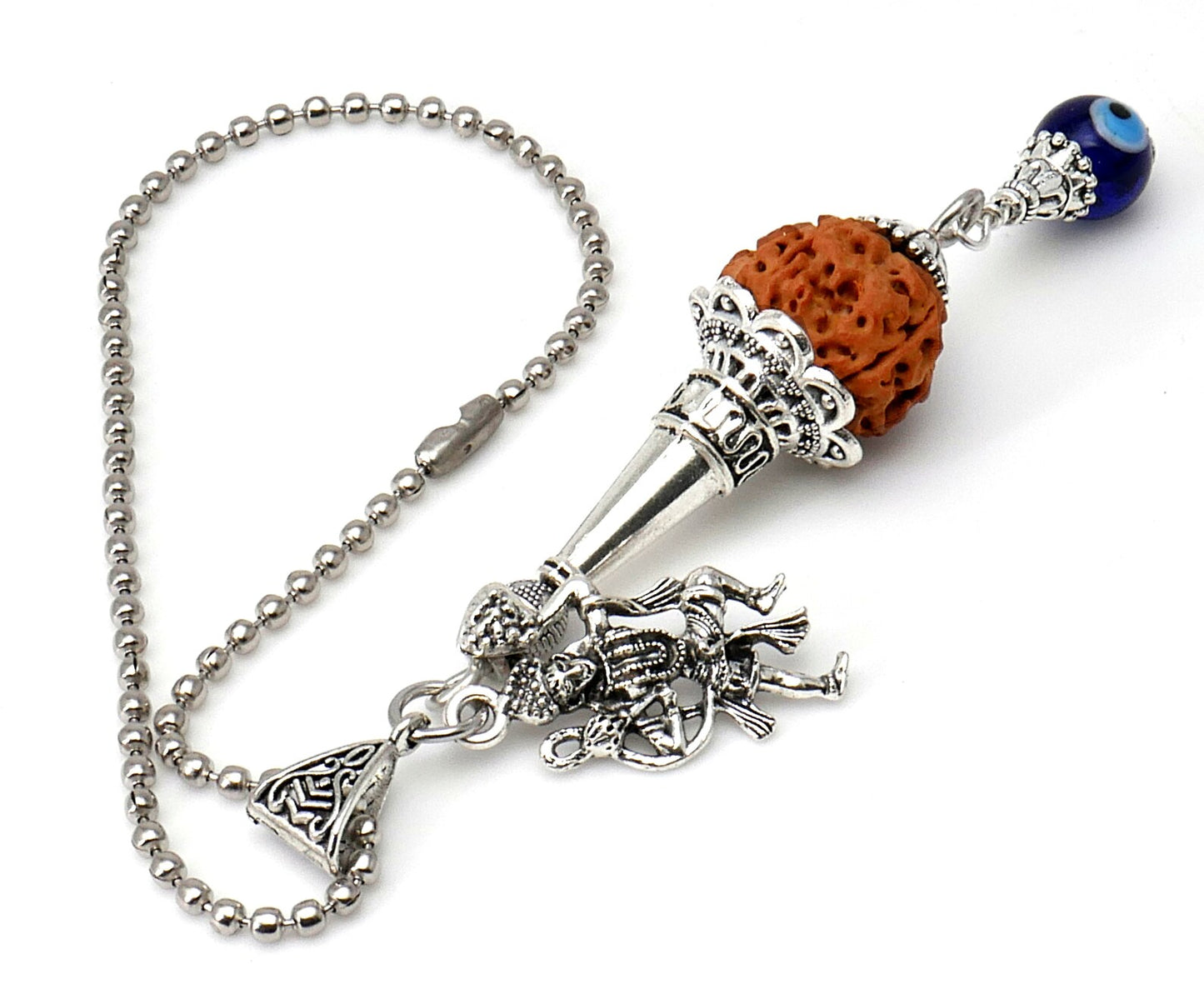 Evil eye Protection Lord Hanumanji Kavach-Indian Protection & Strength KeyRing/Hanging for Home/Car/Office/Business-Hindu Spiritual Gift