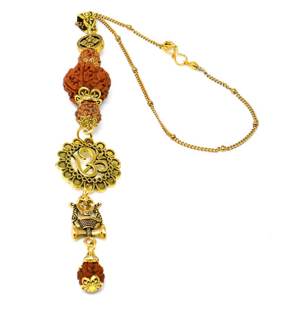 Om Shivling Car Mirror Hanging