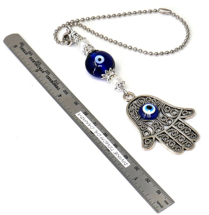 Hamsa Hand, Hamsa Hand Evil Eye protection Car Rear View Mirror Hanging, Hamsa Hand of God for Protection & Good Luck, New Car Gift