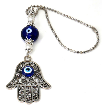 Hamsa Hand, Hamsa Hand Evil Eye protection Car Rear View Mirror Hanging, Hamsa Hand of God for Protection & Good Luck, New Car Gift