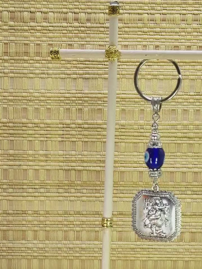 Ganesha | Evil Eye Protection | Car Rearview Mirror Ornament | Good Luck | Happiness | Good Fortune | Success | Prosperity | Spirituality