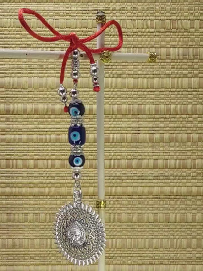 Goddess Maa Durga, Mystic Para Shakti Hindu Deity Of Divine Protection and Blessing, Spiritual Hanging For Car Mirror-Home-Office-Business